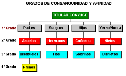 grados de consaguinidad